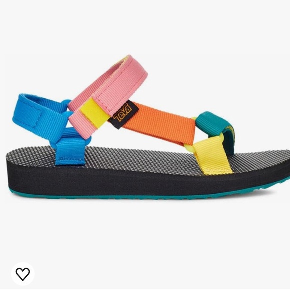 NIB Teva Kids Original Universal Sandal in 90s Multi - Picture 1 of 11